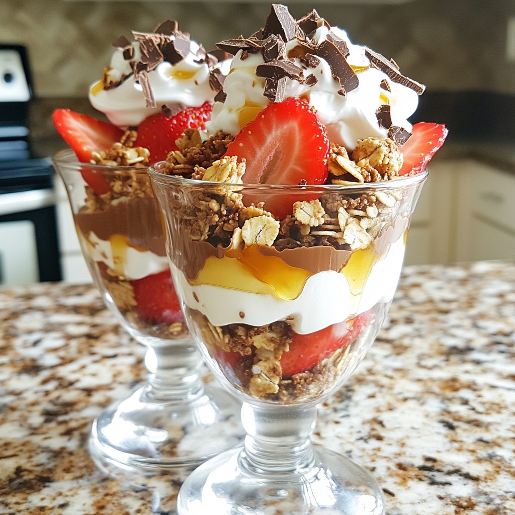 Fluffy Rapid Meals Chocolate Strawberry Parfaits Delight