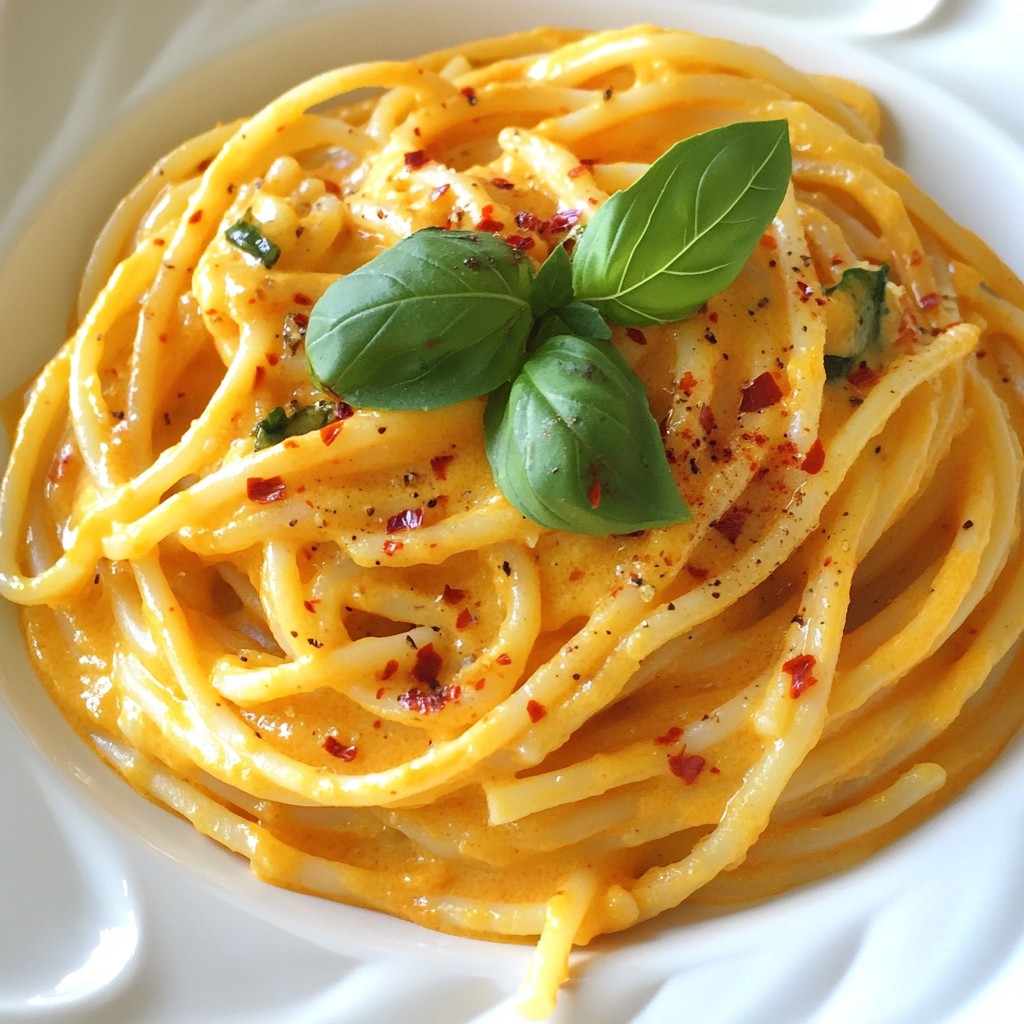 Creamy Roasted Red Pepper Pasta Flavorful Dinner Option