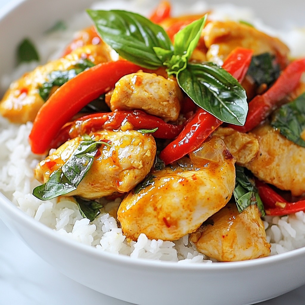 Spicy Thai Basil Chicken Flavorful and Easy Recipe