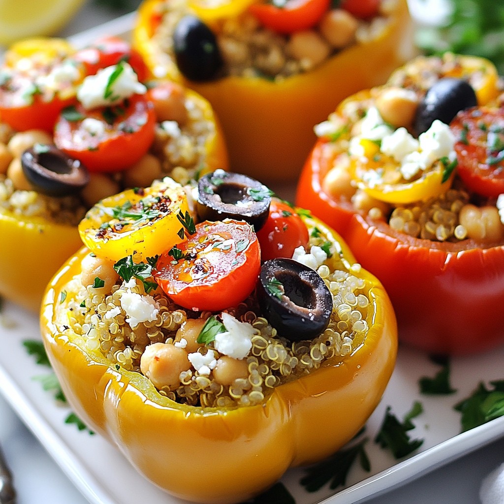 Greek Stuffed Bell Peppers Flavorful and Healthy Dish