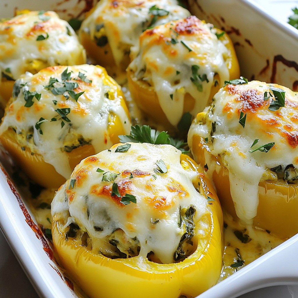 Spinach Artichoke Stuffed Peppers Flavorful Delight