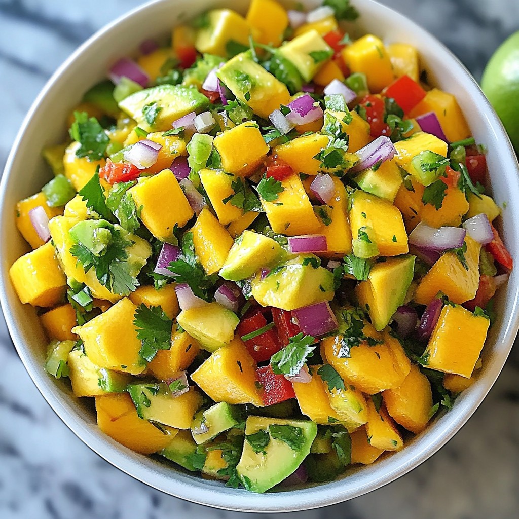 Mango Avocado Salsa Fresh and Flavorful Delight