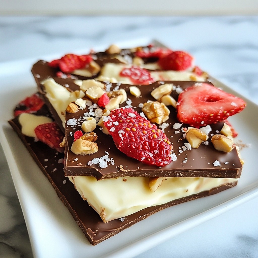 Chocolate Covered Strawberry Bark Sweet Treat Recipe