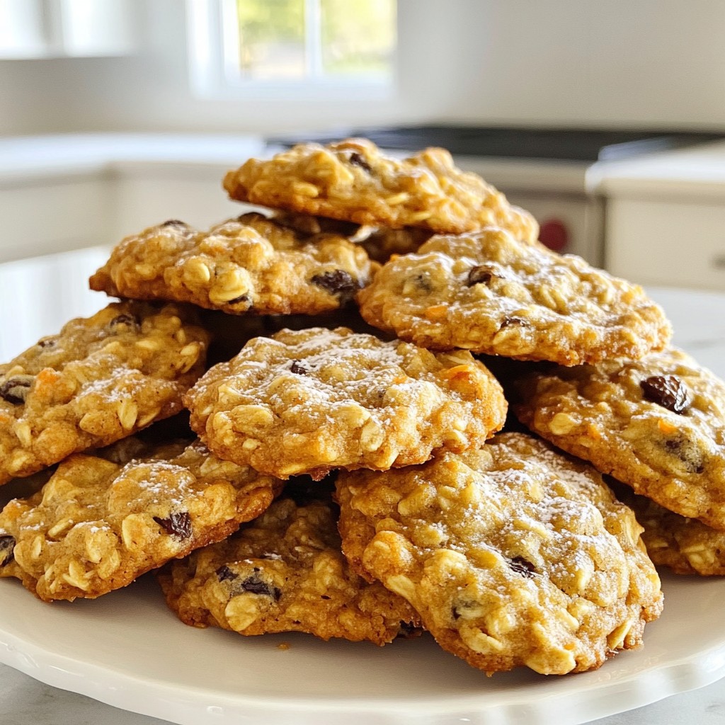 Carrot Cake Oatmeal Cookies Tasty and Easy Recipe