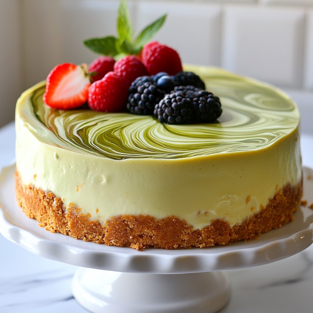 Matcha Swirl Cheesecake Delightful Dessert Recipe