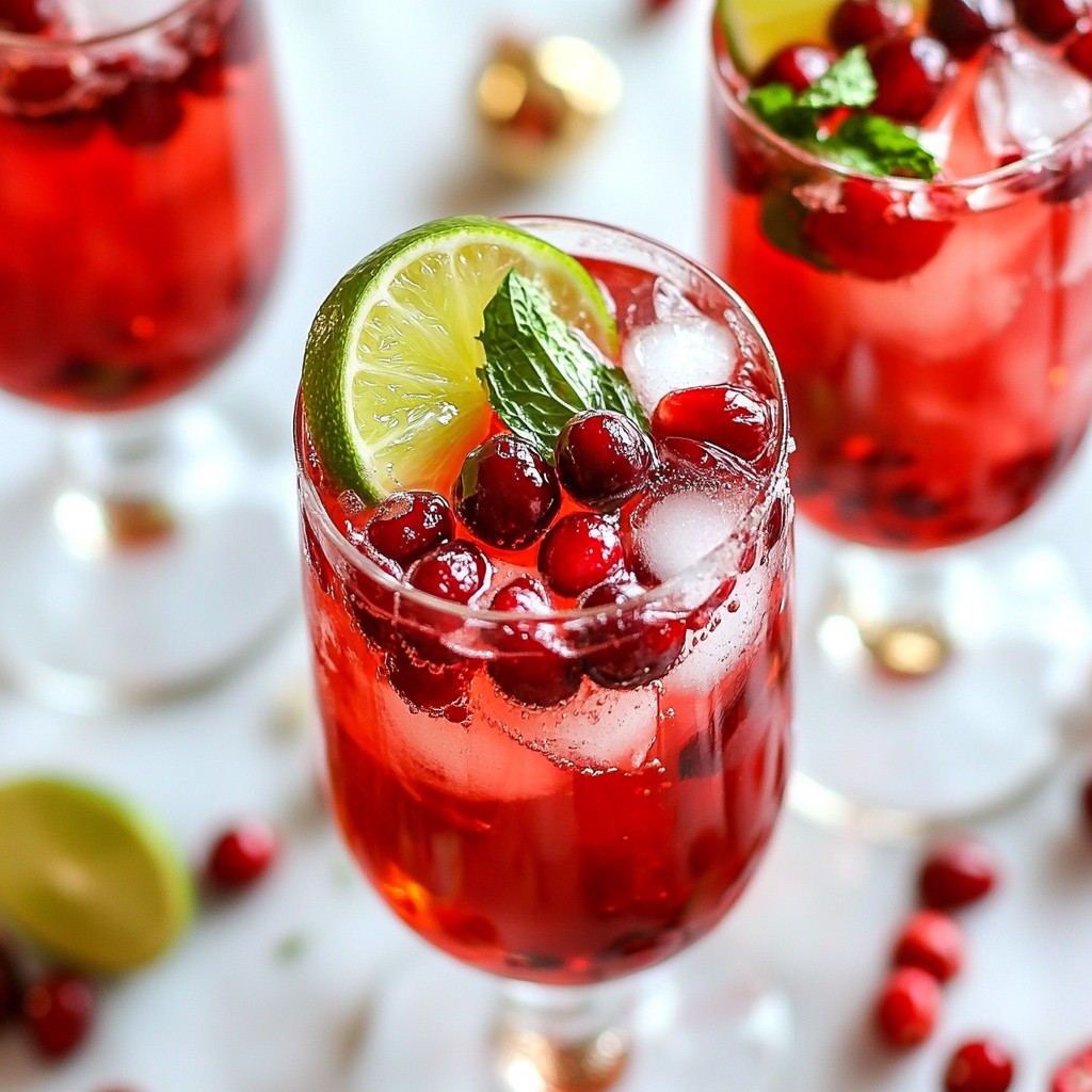 Rudolph's Tipsy Spritzer Festive Holiday Drink Recipe