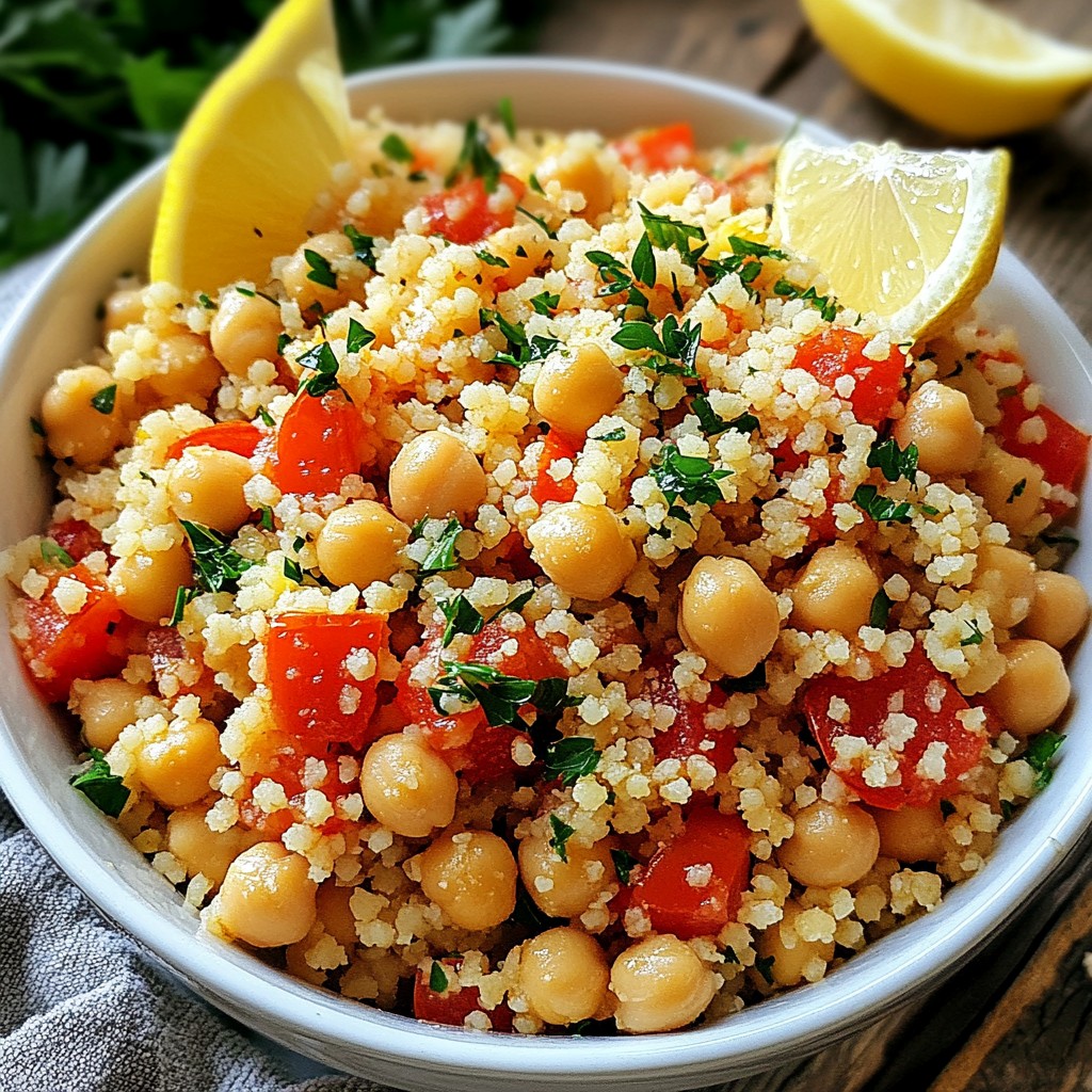 Rapid Meals Chickpea Tomato Couscous Easy Recipe