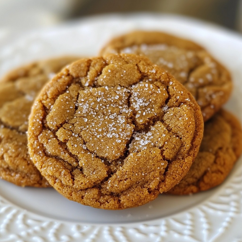 Chewy Ginger Molasses Cookies Delightfully Soft Treat
