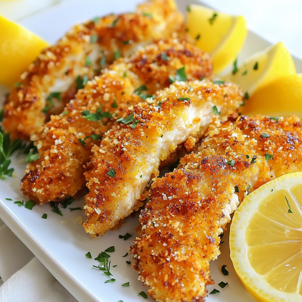Crispy 15-Minute Meals Lemon Garlic Chicken Tenders
