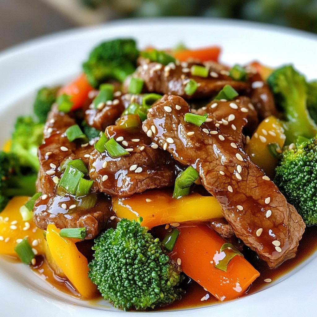 Sesame Ginger Beef Stir-Fry Flavorful Quick Recipe
