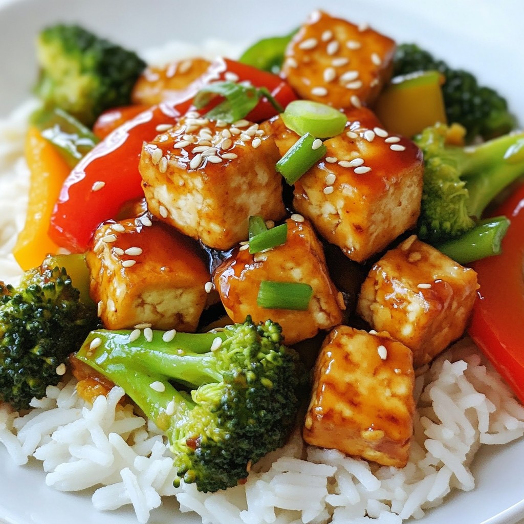 Crispy 15-Minute Meals Honey Garlic Tofu Stir-Fry