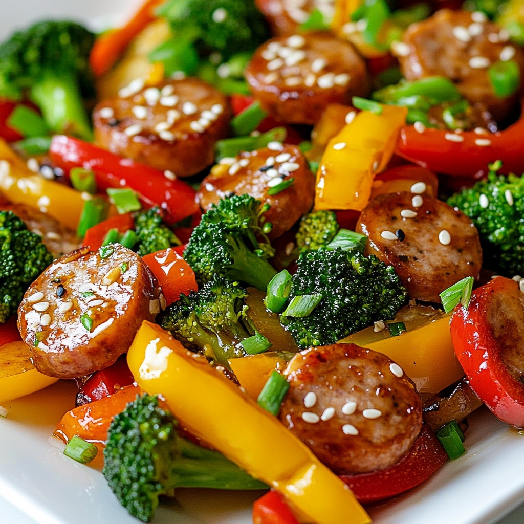 Savory Easy Meals Chicken Sausage Stir-Fry Delight