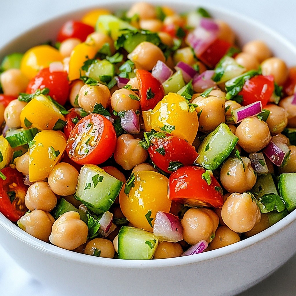 Tangy Rapid Meals Lemon Chickpea Salad Delight