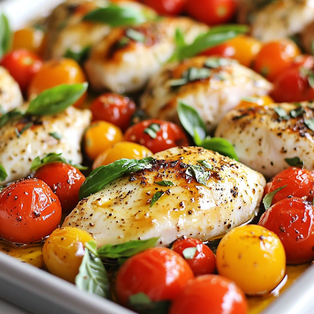 Caprese Chicken Sheet Pan Dinner Simple and Tasty Dish