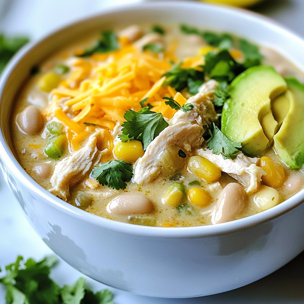 Creamy White Chicken Chili Flavorful Dinner Delight