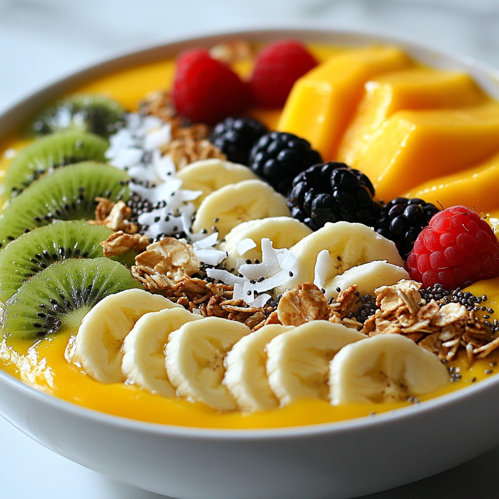 Tropical Mango Smoothie Bowl Refreshing and Nutritious
