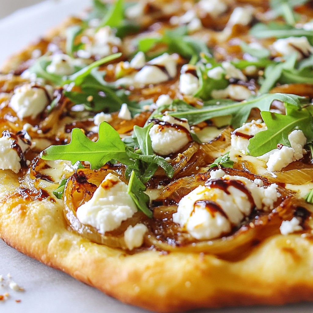 Caramelized Onion Goat Cheese Pizza Flavorful Delight