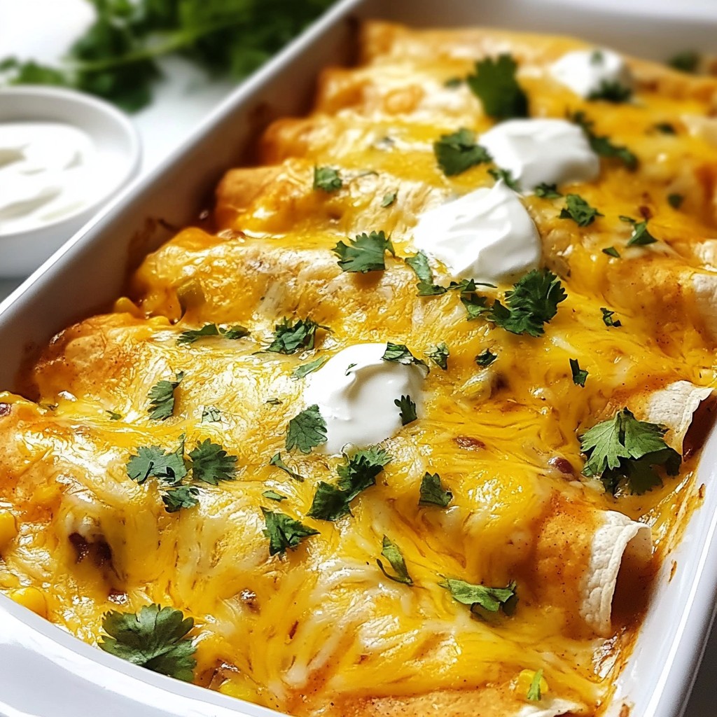 Ingredient Chicken Enchiladas Flavorful and Easy Meal