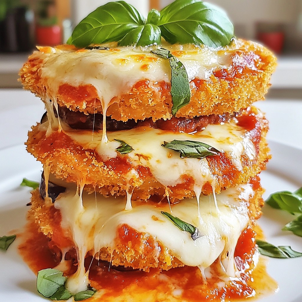 Eggplant Parmesan Stacks Flavorful Layered Delight