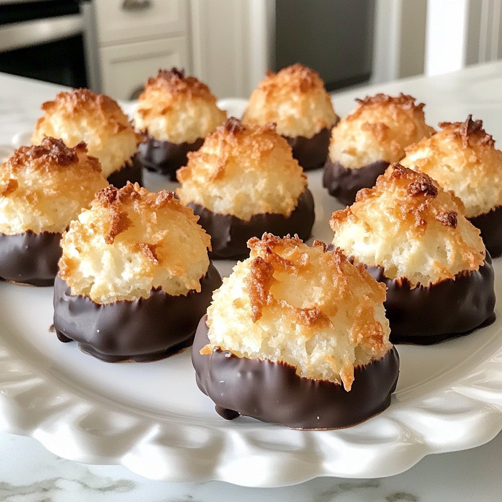 Chocolate Coconut Macaroons Delightful and Easy Treat
