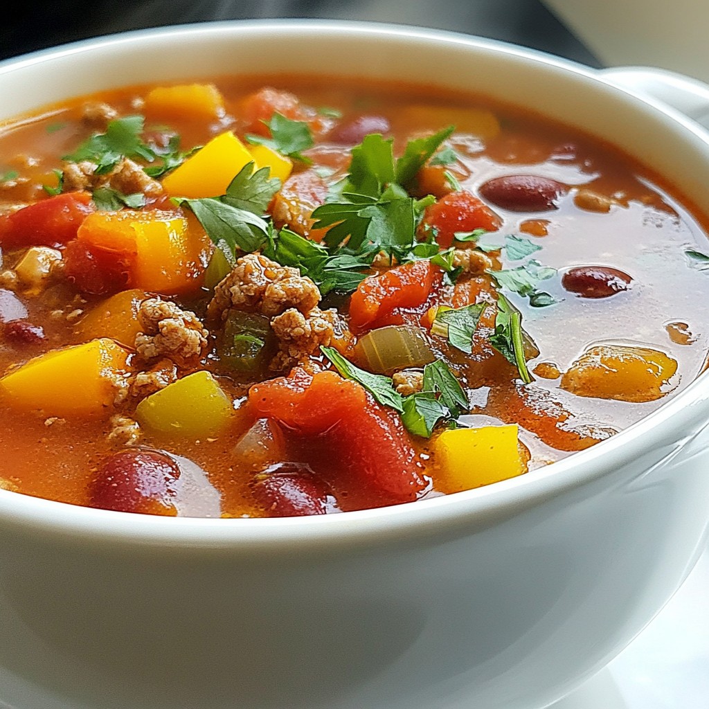 Instant Pot Stuffed Pepper Soup Flavorful Comfort Bowl