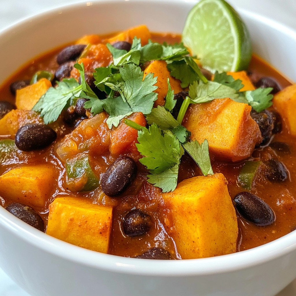 Sweet Potato Black Bean Chili Flavorful and Hearty Meal