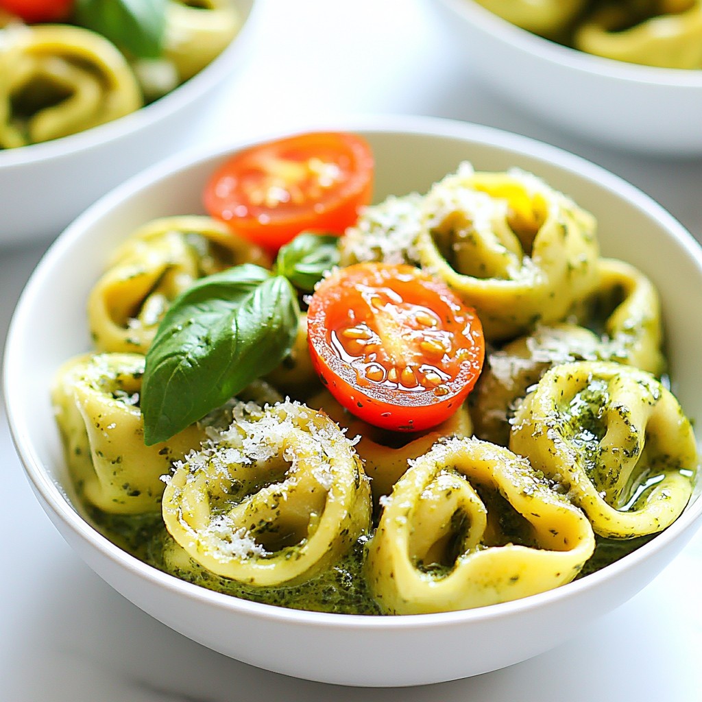 Creamy Pesto Tortellini Delightful Dinner Recipe