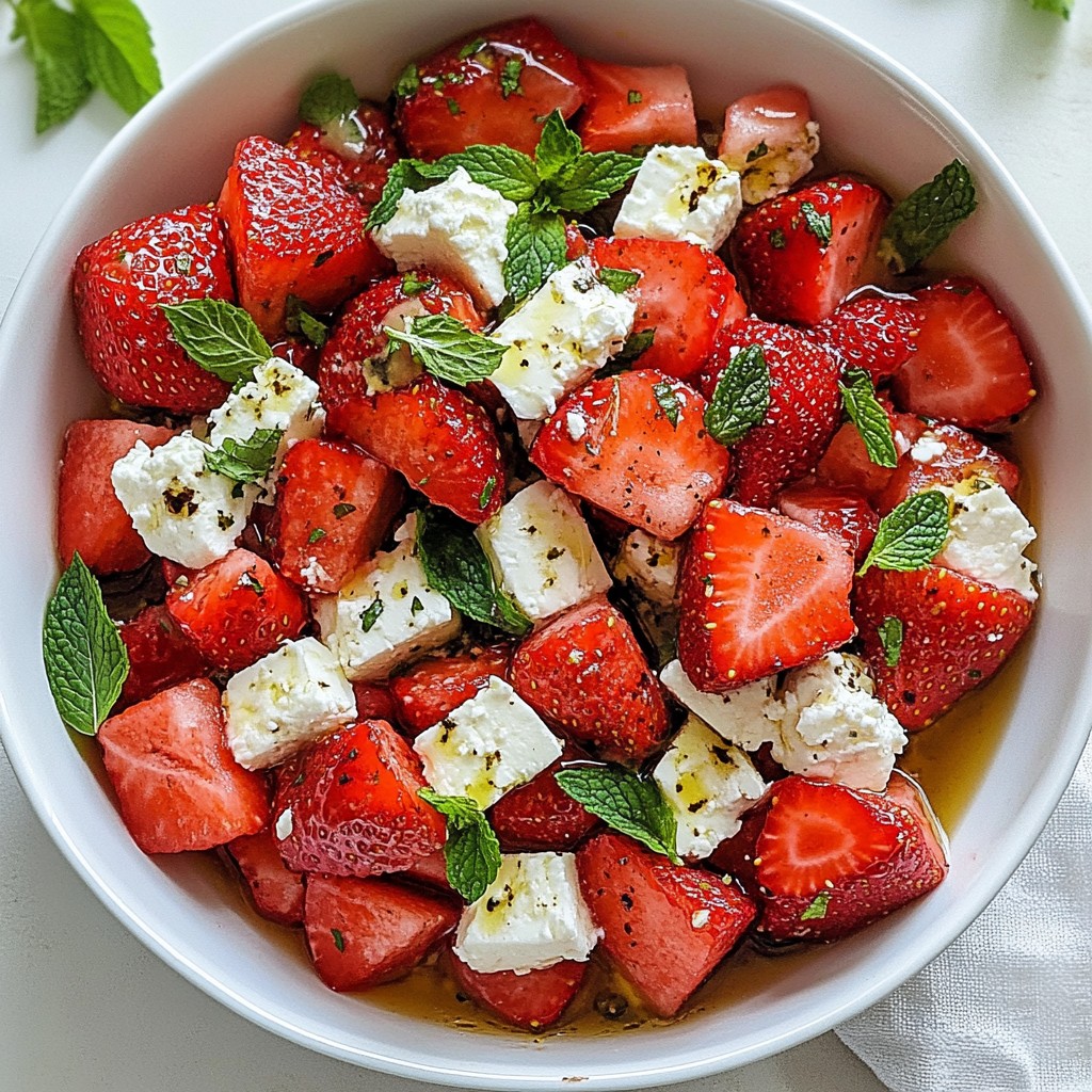 Strawberry Watermelon Feta Salad Fresh and Flavorful Fun