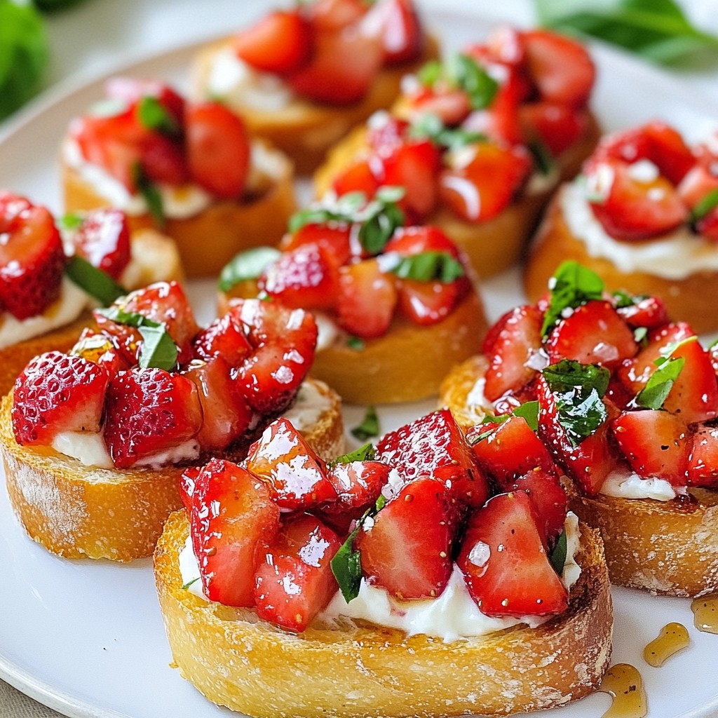 Strawberry Basil Bruschetta Fresh and Simple Delight