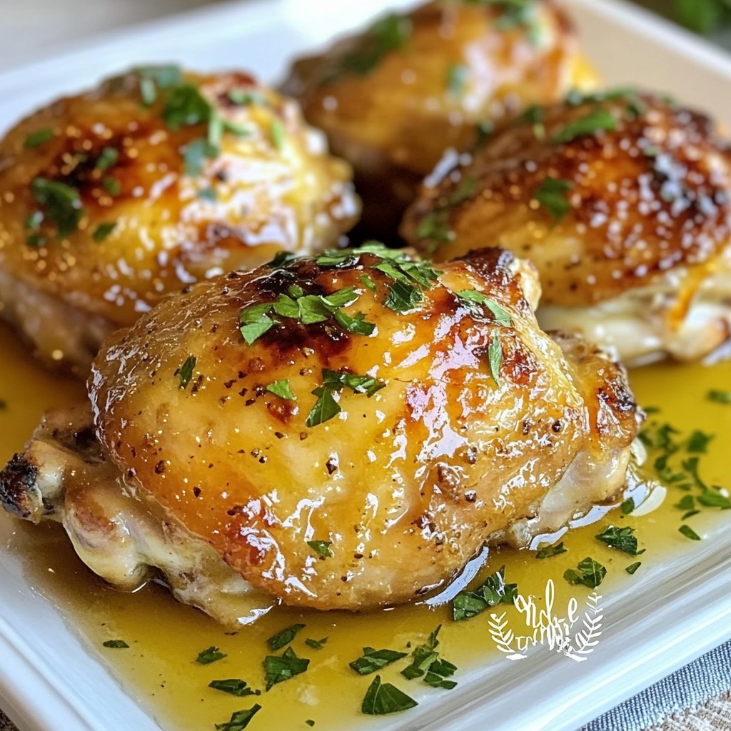 Honey Mustard Baked Chicken Thighs Simple and Tasty