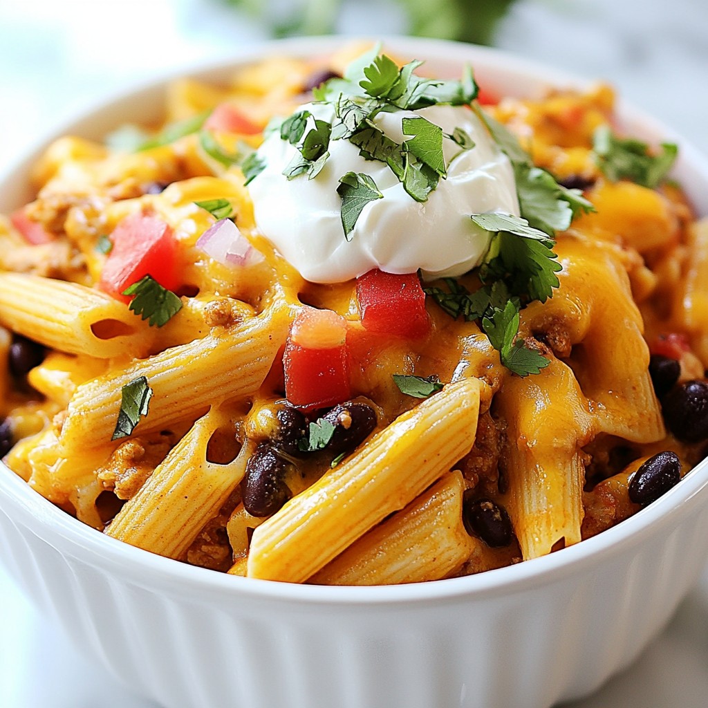 One-Pot Cheesy Taco Pasta Simple and Tasty Meal
