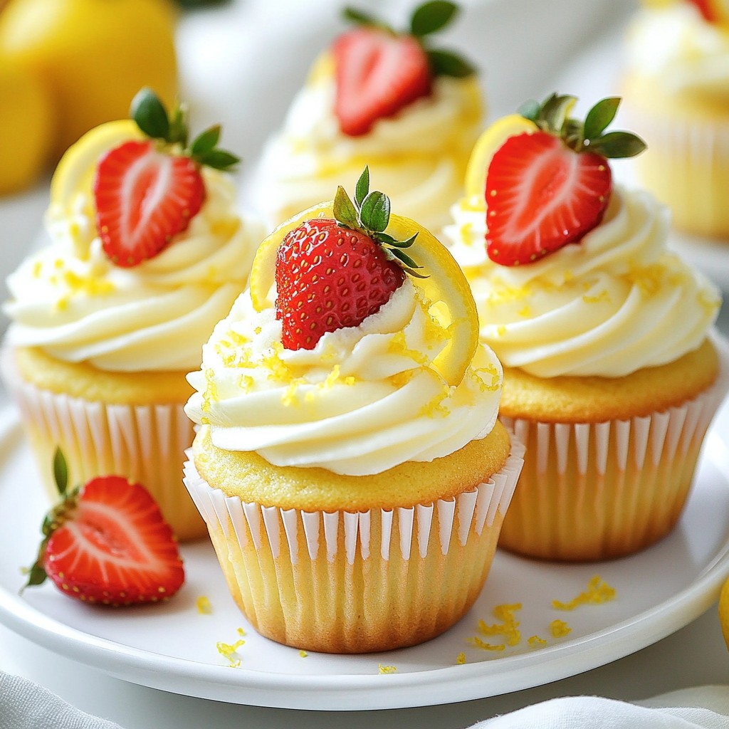 Strawberry Lemonade Cupcakes Delightfully Sweet Treat