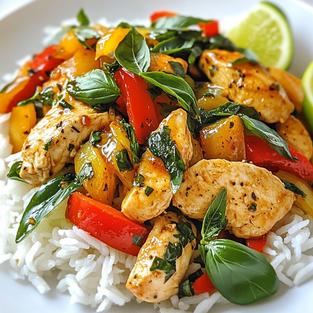 Spicy 15-Minute Meals Thai Basil Chicken Delight