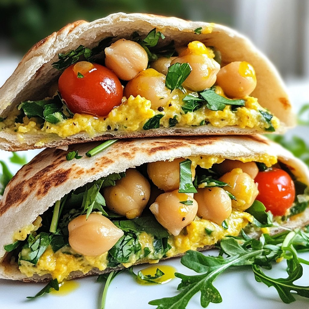 Herby Quick Recipes Chickpea Pita Pockets Delight