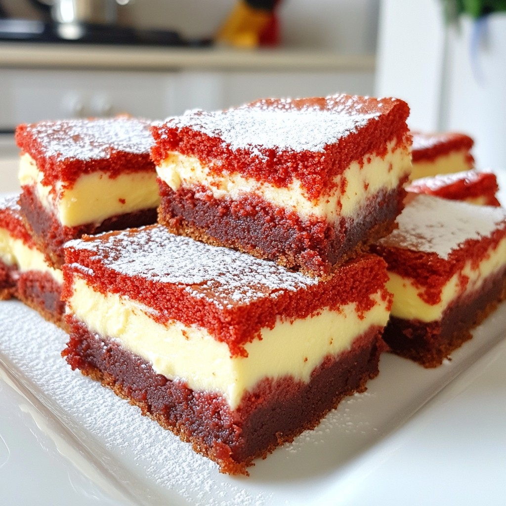 Red Velvet Cheesecake Brownies Irresistible Dessert Delight