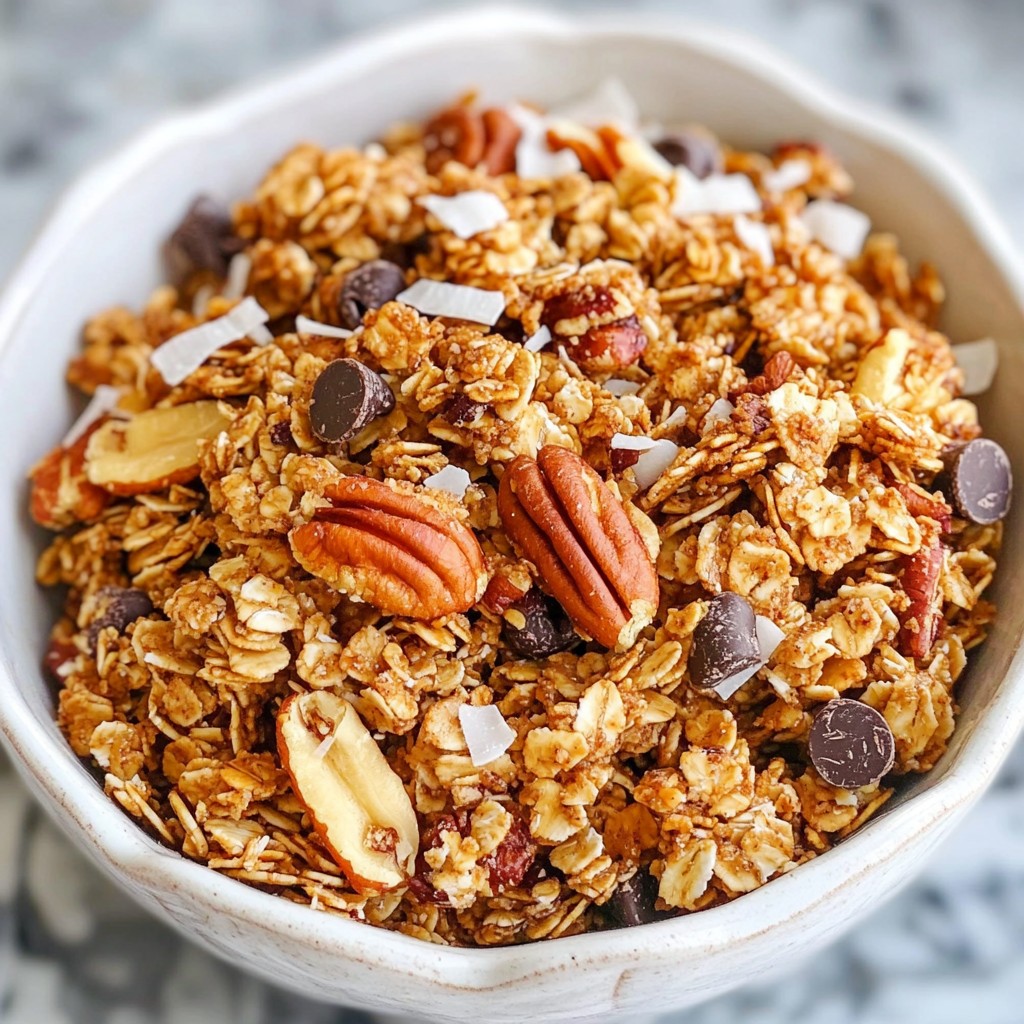 Maple Pecan Granola Clusters Crunchy and Healthy Snack