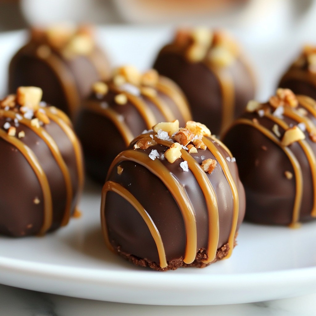Salted Caramel Brownie Truffles Irresistible Treat