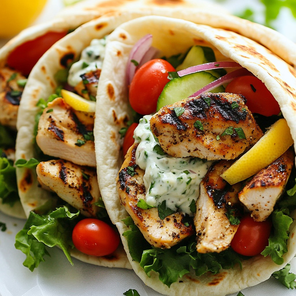 Simple Recipes Greek Chicken Gyro Wraps Delight