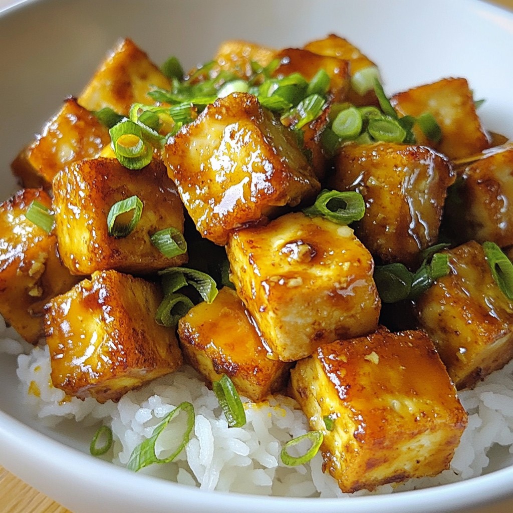 Crispy Garlic Butter Tofu Delicious Plant-Based Dish