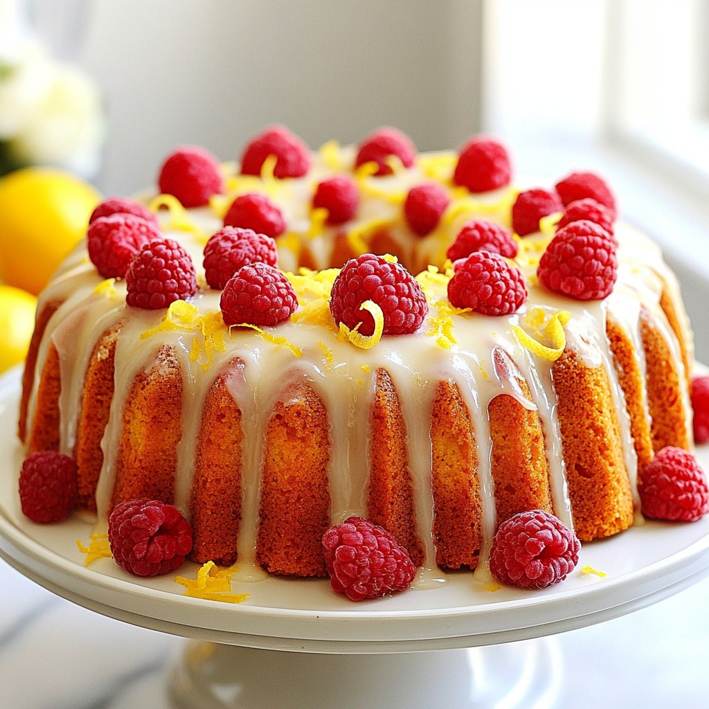 Lemon Raspberry Pound Cake Deliciously Easy Recipe