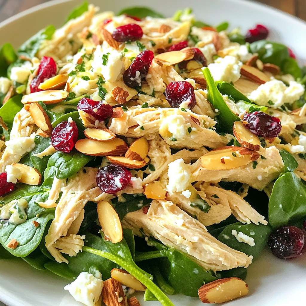 Cranberry Almond Chicken Salad Delightful and Easy Dish