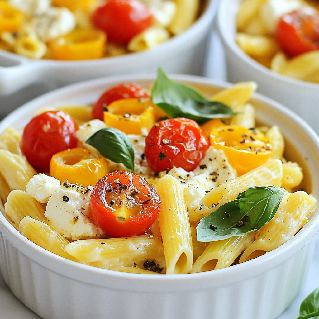 Baked Feta Pasta with Cherry Tomatoes Delight Recipe