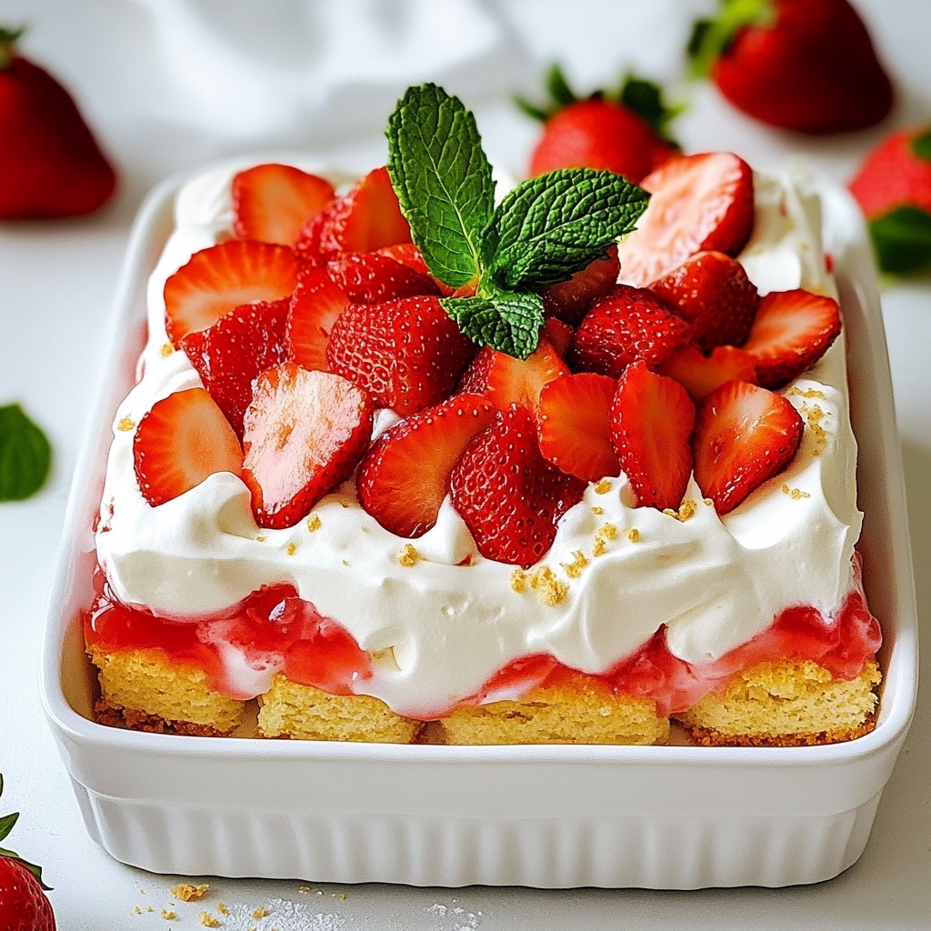 Strawberry Shortcake Icebox Cake Delightful Dessert