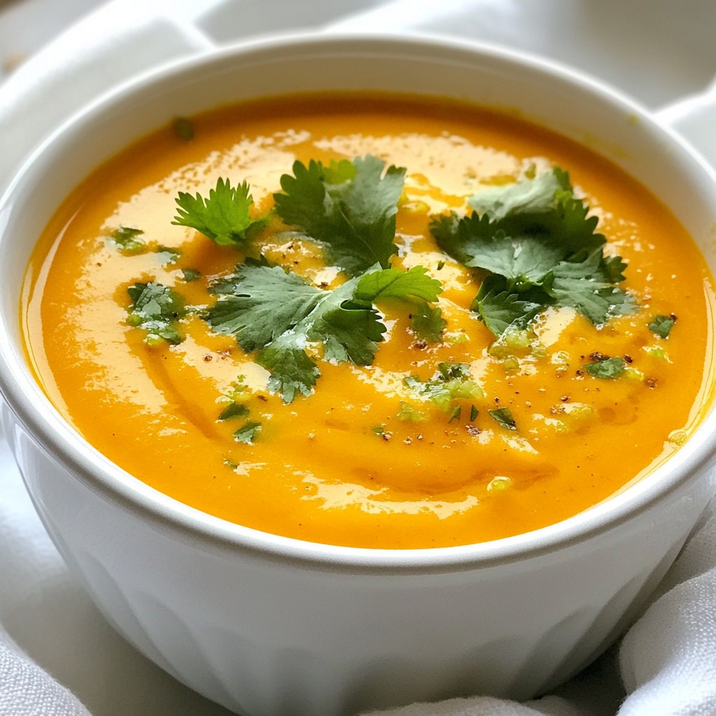 Ginger Carrot Soup Nourishing and Flavorful Recipe