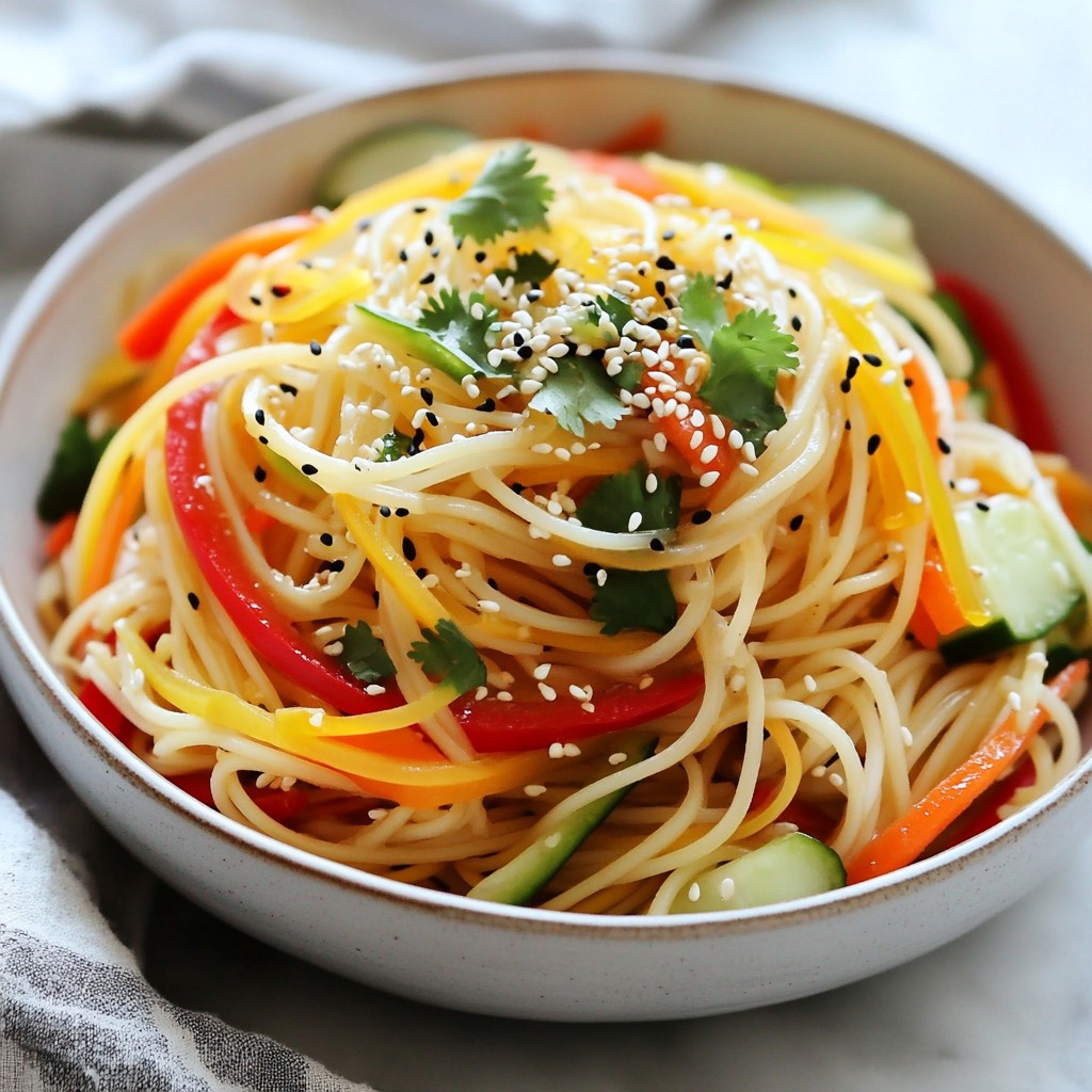 Sesame Ginger Noodle Salad Fresh and Flavorful Delight