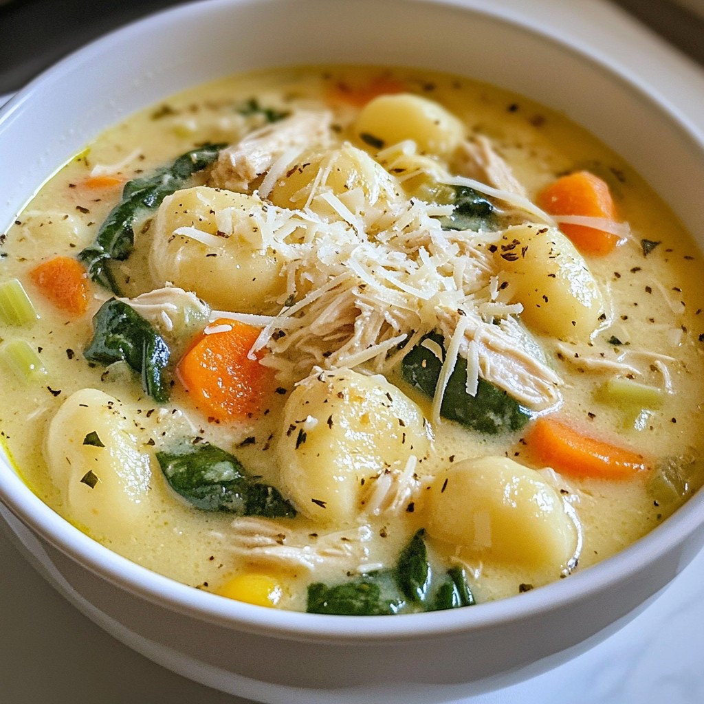 Creamy Chicken Gnocchi Soup Flavorful Comfort Bowl