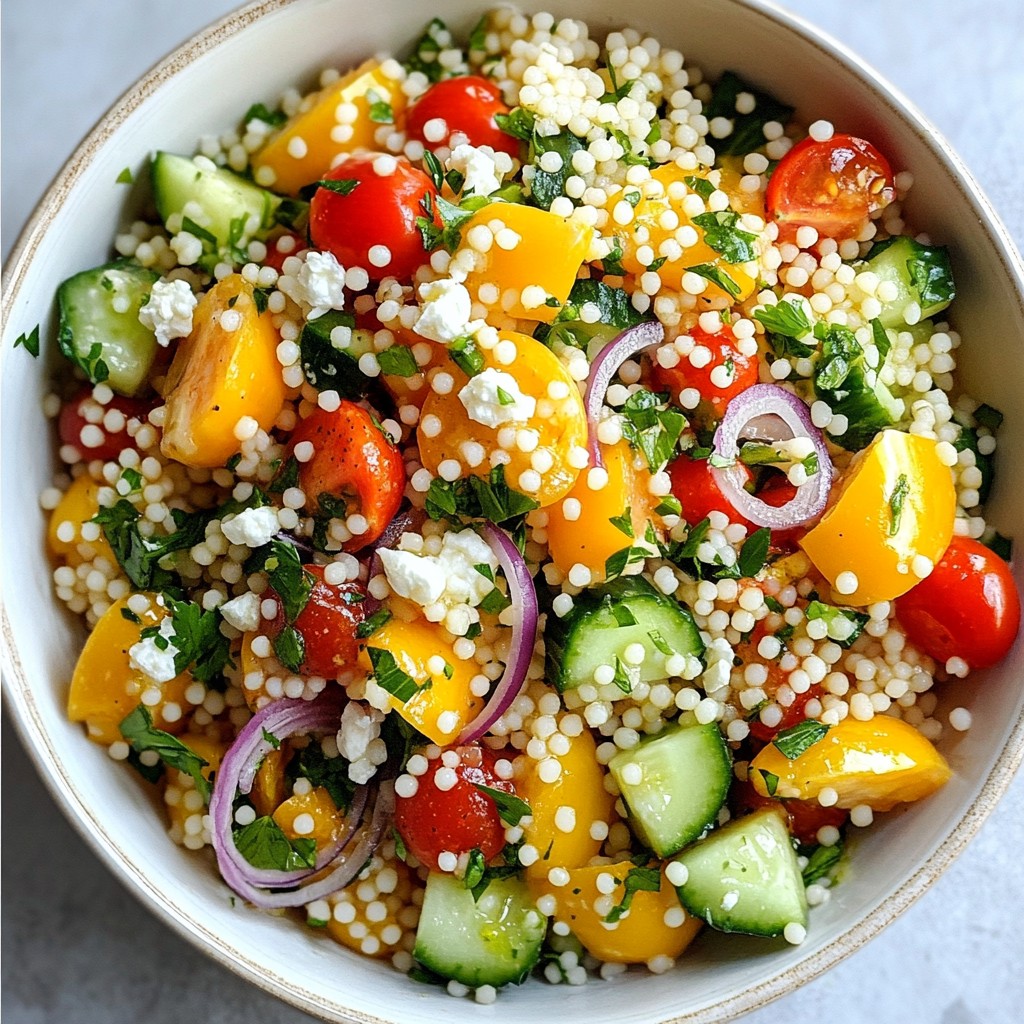 Lemon Herb Couscous Salad Fresh and Flavorful Dish