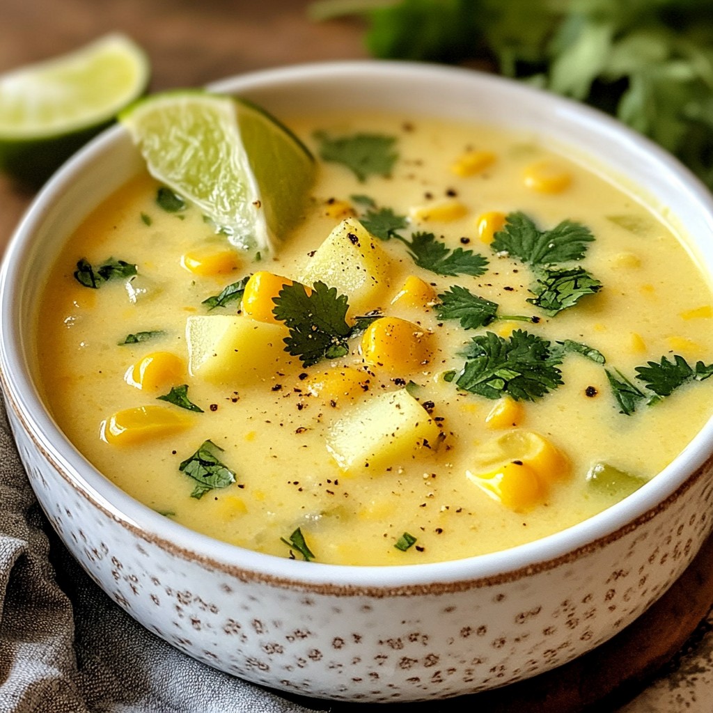 Sweet Corn Chowder Tasty and Easy Comfort Food
