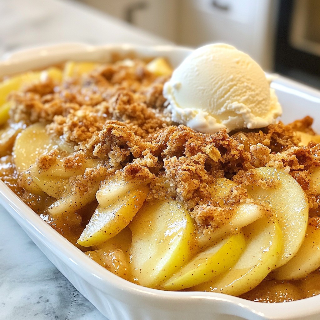 Cinnamon Apple Crisp Delicious and Simple Dessert Treat