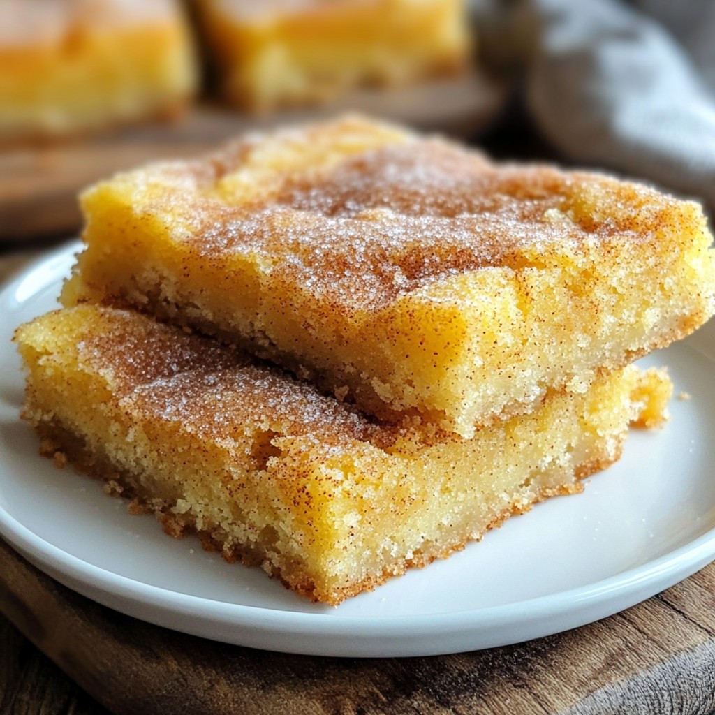 Snickerdoodle Blondie Bars Delicious and Easy Recipe